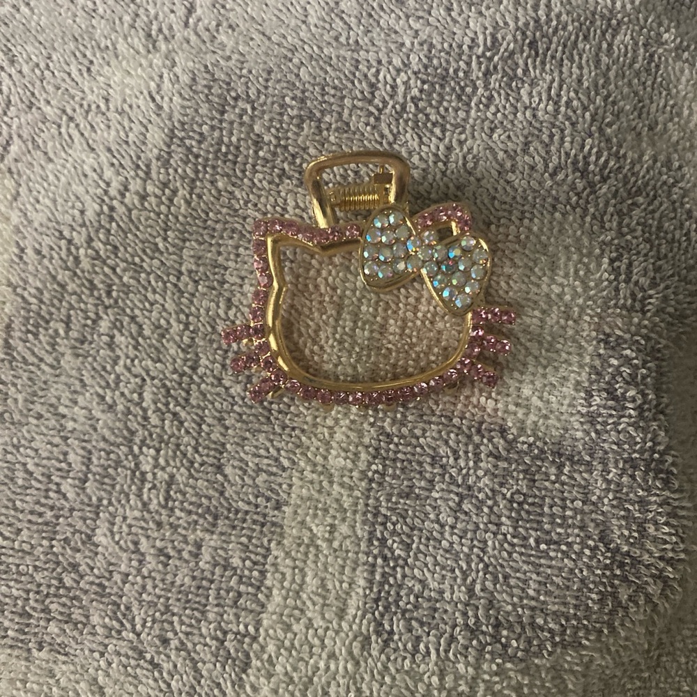 Hello Kitty Gold and Pink Pendant